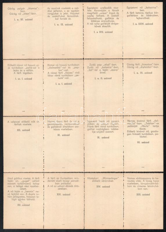 cca 1940 Ruhaviseletek 16 db gyűjtőkép - Image 2