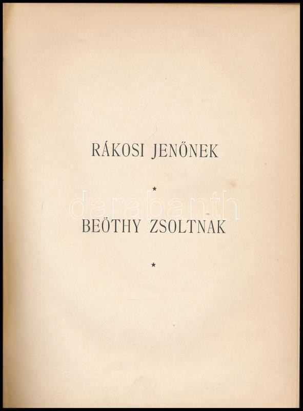 Silberstein Ötvös Adolf: Dramaturgiai dolgozatok I. köt. Társadalmi arcképek - magyar esztétika. Szerelem és vallásosság. Bp., 1894., Wiener Izidor, 8+183+1 p. Kiadói szecessziós, aranyozott, festett egészvászon-kötés, - Image 2