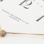 Patek Philippe zsebóra, XX. sz. eleje. Másodpercmutatós, szép számlappal, fém tokkal. Működő, jó állapotban, d: 53 mm / Patek Philippe pocket watch with metal case, in working, good condition - Image 2