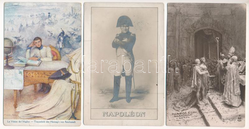 NAPOLEON - 25 db régi képeslap vegyes minőségben / 25 pre-1945 postcards in mixed quality