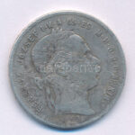 1879KB 1Ft Ag 'Ferenc József / Középcímer' T:F scratched Adamo M15