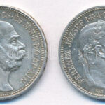 1915KB 1K Ag 'Ferenc József' (2x) T:AU patina Adamo K5.1