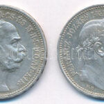 1915KB 1K Ag 'Ferenc József' (2x) T:AU,XF patina Adamo K5.1