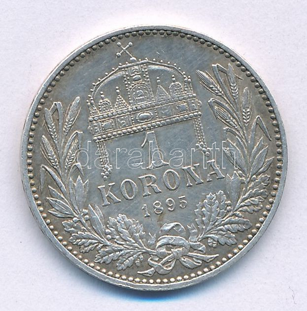 1895KB 1K Ag 'Ferenc József' T:AU patina Adamo K5 - Image 2