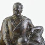 Paul Dubois (Aywaille 1859 - Uccle 1938): d'Alfred Defuisseaux. Ón, kopásokkal, jelzés nélkül, m: 29,5 cm - Image 2