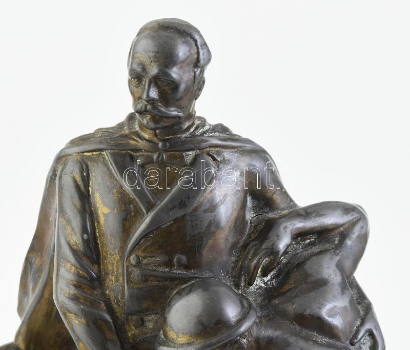 Paul Dubois (Aywaille 1859 - Uccle 1938): d'Alfred Defuisseaux. Ón, kopásokkal, jelzés nélkül, m: 29,5 cm - Image 2