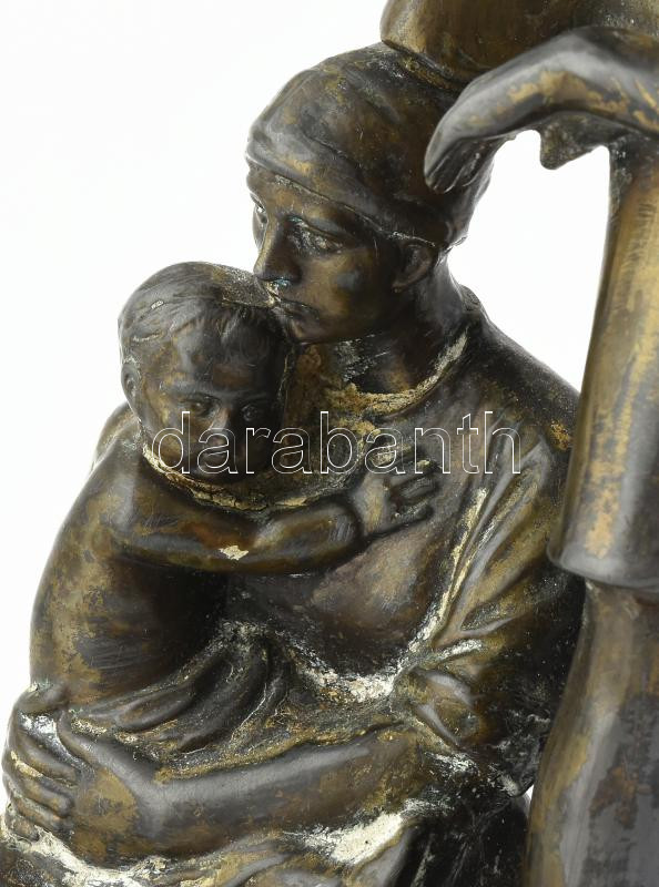 Paul Dubois (Aywaille 1859 - Uccle 1938): d'Alfred Defuisseaux. Ón, kopásokkal, jelzés nélkül, m: 29,5 cm - Image 3