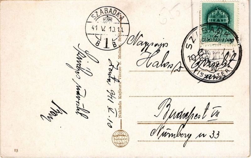 1941 Zenta, Senta; Római katolikus templom / church + '1941 Zenta visszatért' So. Stpl - Image 2