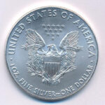Amerikai Egyesült Államok 2016. 1$ Ag 'Ezüst Sas' tanúsítvánnyal T:UNC USA 2016. 1 Dollar Ag 'Silver Eagle' with certificate C:UNC