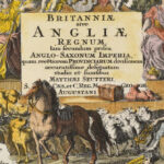 Britanniae sive Angliae Regnum... Seutter, George Matthaeus (1678 - 1757), 1734. Anglia színezett rézmetszetű térképe. / Colored copper plate map. 490x565 mm - Image 3