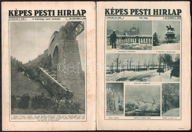 cca 1928-1931 A Képes Pesti Hírlap 13 db száma - Image 3