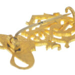 DN 'PGy' aranyozott fém patikus monogram kitűző (36x25mm) T:AU - Image 2