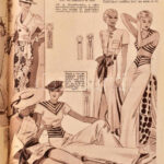 1935-1944 Párisi divat c. magazin 13 db száma, vegyes állapotban - Image 3
