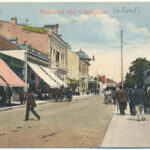 Campina, Strada Carol I, Hotel Central, shop of M.J. Monovici (EK)
