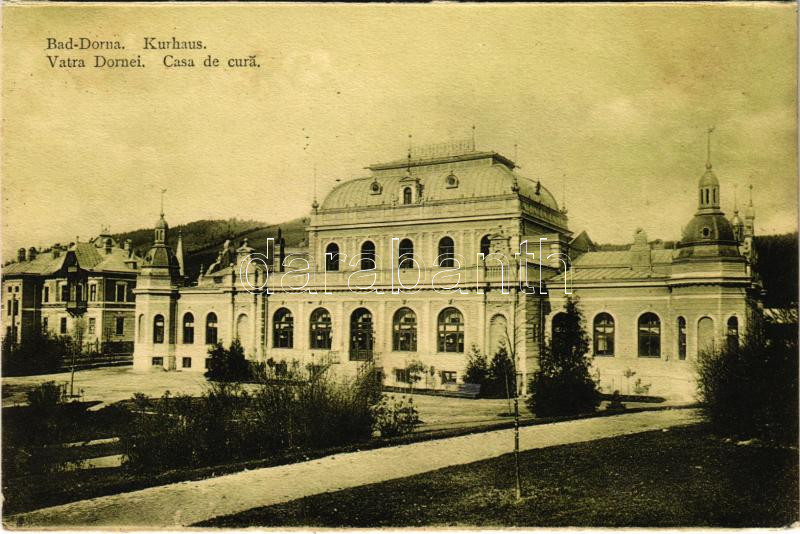 Vatra Dornei, Dornavátra, Bad Dorna-Watra (Bukovina); Kurhaus / spa / Casa de cura (wet corner)