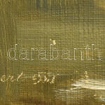 Schubert jelzéssel: Dunai táj, olaj, farost. Keretben - Image 2
