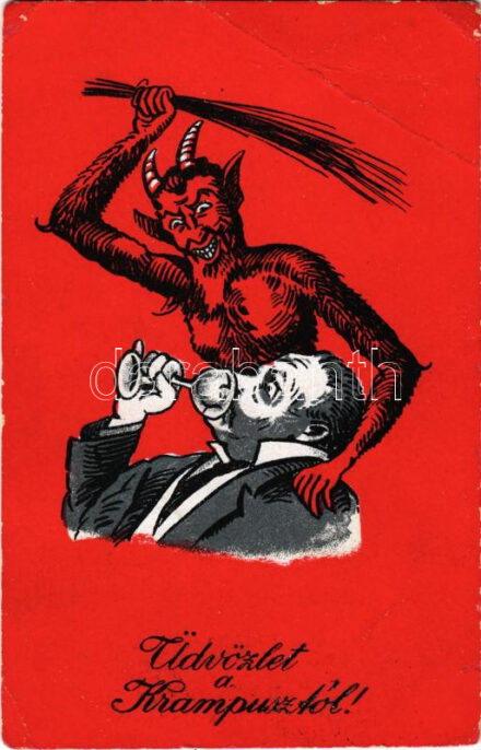 1931 Üdvözlet a Krampusztól / Krampus greeting (EB)