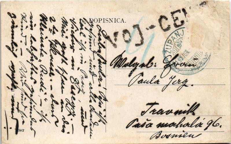 1919 Zsupanya, Zupanja; Pucka skola / iskola / school. W.L. Bp. 3706. 3597. (r) - Image 2