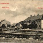 1911 Tótpelsőc, Pliesovce; állami iskola, községháza / school, town hall (vágott / cut)