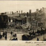 Ivano-Frankivsk, Stanislawów, Stanislau; első világháborús részlet a bevonulás után / WWI military desctruction. photo