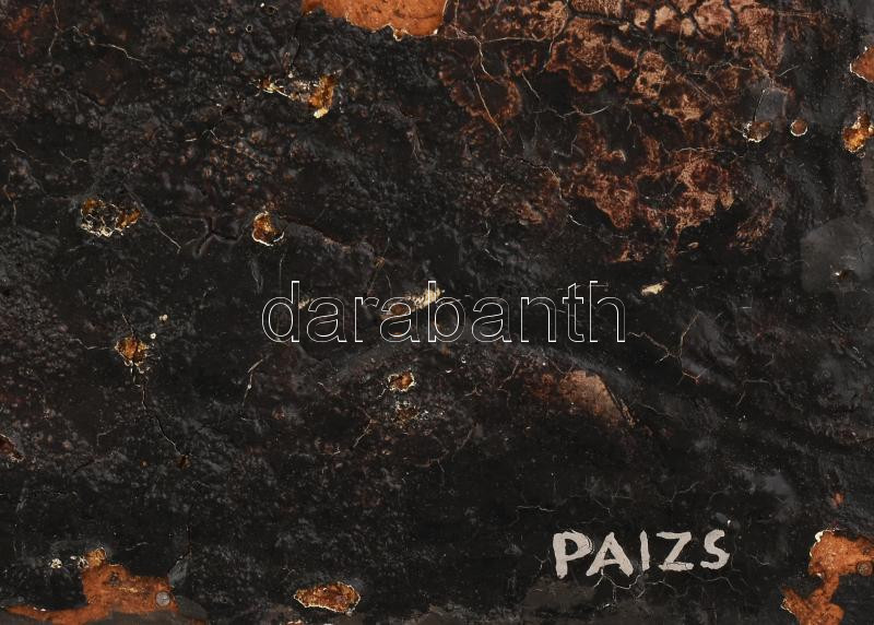 Paizs László (1935-2009): Gesztusok (cím nélkül). Vegyes technika, farost, jelezve jobbra lent. Sérült. 38x70 cm - Image 2