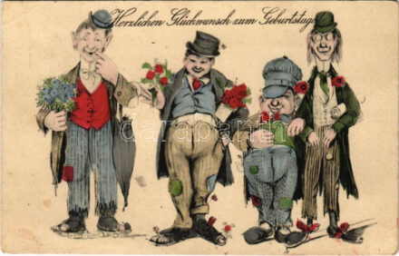 1912 Herzlichen Glückwunsch zum Geburtstage! / Születésnapi üdvözlet / Birthday greeting (EK)