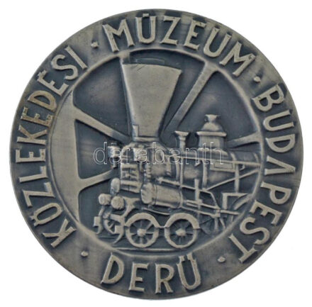 1969. 'Közlekedési Múzeum Budapest - Derű' ezüstpatinázott bronz emlékérem, hátoldalon 'IATM ICOM NO. 17 BUDAPEST 7-12. 9 1969' gravírozással (70mm) T:AU,XF