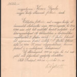 19008 Kossuth Ferenc kereskedelemügyi miniszter autográf aláírása kinevezésen