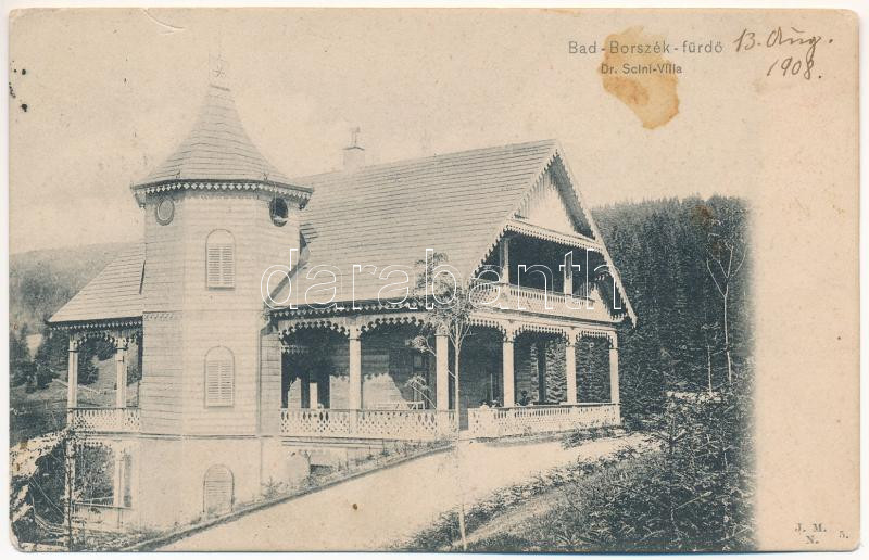 1908 Borszék-fürdő, Baile Borsec; Dr. Scini Villa (EK)