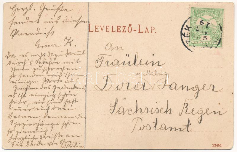 1908 Borszék-fürdő, Baile Borsec; Dr. Scini Villa (EK) - Image 2
