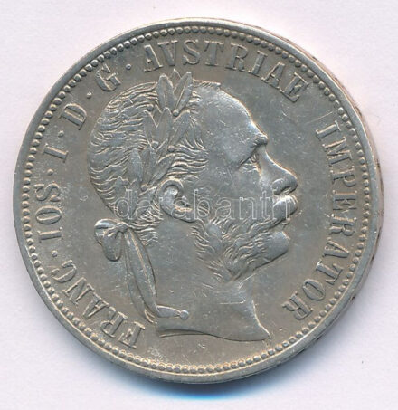 Ausztria 1889. 1Fl Ag 'Ferenc József' T:XF patina, ph Austria 1889. 1 Florin Ag 'Franz Joseph' C:XF patina, edge error Krause KM#2222