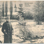 1909 Szászváros, Broos, Orastie; Téli kép katonával. H. Graef kiadása / winter with soldier (EK)