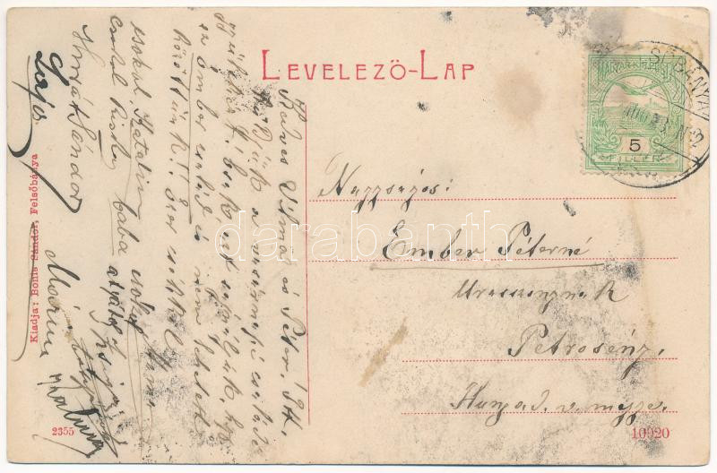 Felsőbánya, Baia Sprie; Római katolikus templom. Bonis Sándor kiadása 2355 (W.L. ?) / church (fl) - Image 2