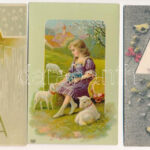 41 db húsvéti képeslap az 1910-1920-as évekből / Easter greetings, 41 postcard from 1910-1920-es - Image 2
