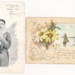 50 db múlt századfordulós üdvözlólap sok lithoval / greeting cards ~1900 with many lithos - Image 3