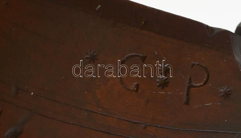 Antik donga gyalu 1889. CP jelzéssel. 18 cm / Antique barell maker plane - Image 4