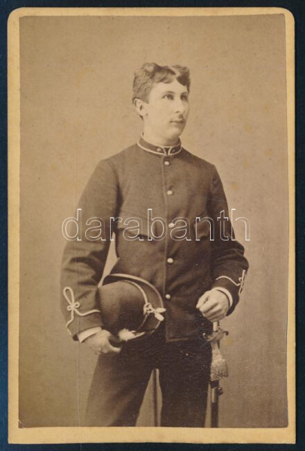 cca 1880 Katona fényképe Erdély, Molnár Antal fényképész Máramarossziget 7x10 cm