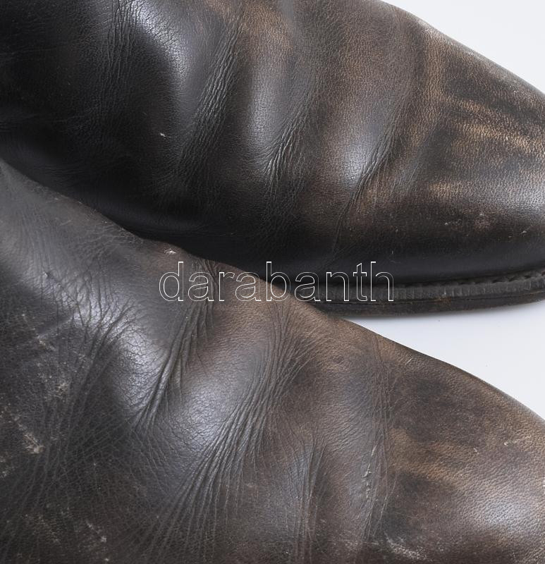 cca 1880 Férfi díszmagyarhoz tartozó csizma Bőr jó állapotban - Image 2