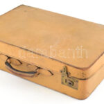 cca 1930 Bőr bőrönd teljes necessaire készlettel ,,neszeszer' nagy méretű, bőr 50x35 cm - Image 2