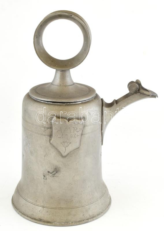1784 Ón kanna, jelzett, 30 cm