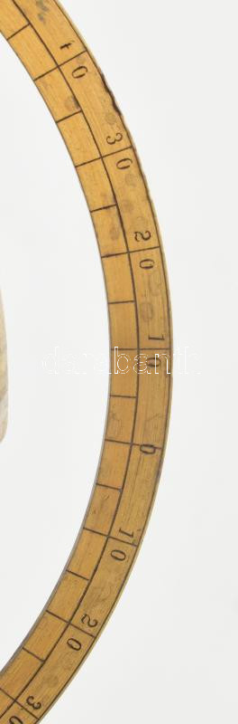 Kis francia földgömb fa dobozban, 1910 J. L. & Cie. 27 cm Doboz 30x16 cm - Image 3