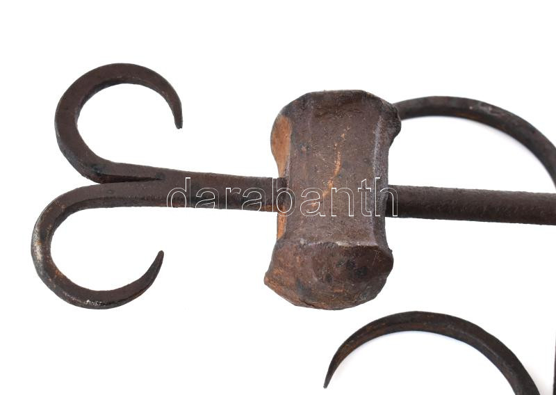 cca 1914 Tábori lelkész bronzharangja vasállványon osztrák császári címerrel. 60 cm / k.u.k military priest bell with coat of arms - Image 4