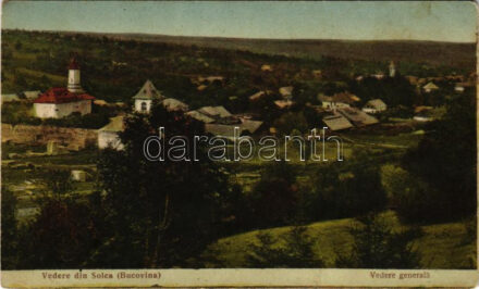 Solca, Szolka, Solka (Bukovina, Bucovina, Bukowina); Vedere spre Biserica romaneasce / Ansicht der rom. Kirche / Romanian church, sawmill. Edit. Iacob Faust (fl)