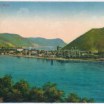 Ada Kaleh. M.G. Orsova. hajtatlan panorámalap / unfolded panoramacard (17,8 x 13,8 cm)