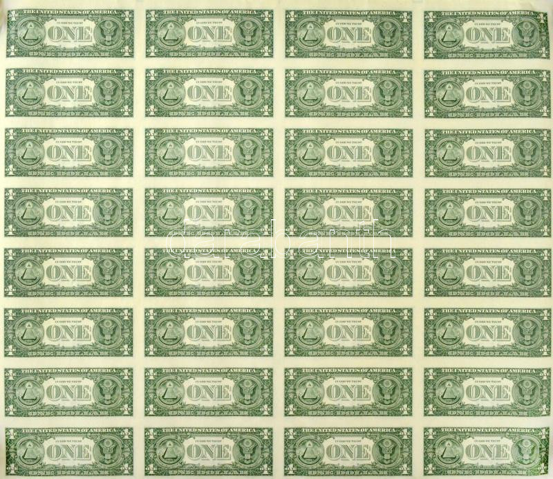 Amerikai Egyesült Államok 2009. 1$ 'Rosa Gumataotao Rios - Timothy Franz Geithner' (32x) ívben, G (Chicago) T:AU USA 2009. 1 Dollar 'Rosa Gumataotao Rios - Timothy Franz Geithner' (32x) in sheet, G (Chicago) C:AU Krause P#530 - Image 3