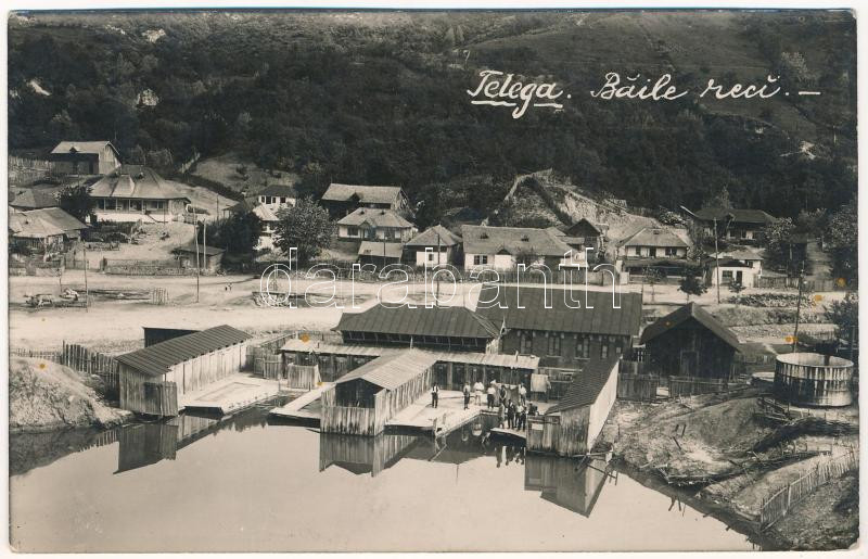 1928 Telega, Baile reci / spa. Foto Olteanu Campina, photo