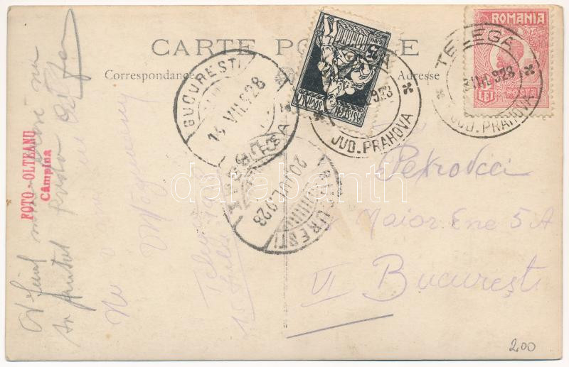 1928 Telega, Baile reci / spa. Foto Olteanu Campina, photo - Image 2