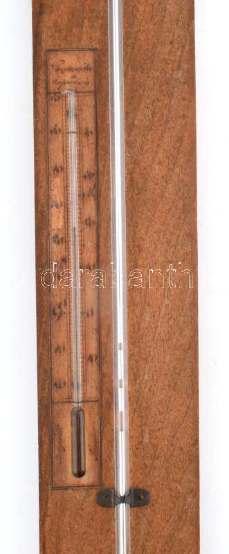 függőleges barométer és hőmérő 1850 Bernard Clermont Ferrand 105 cm - Image 3