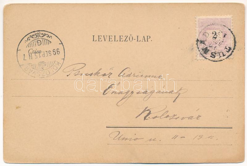 1899 (Vorläufer) Tusnádfürdő, Baile Tusnad; H. Zeidner Siebenbürge Ansichtskarte No. 33. (EK) - Image 2