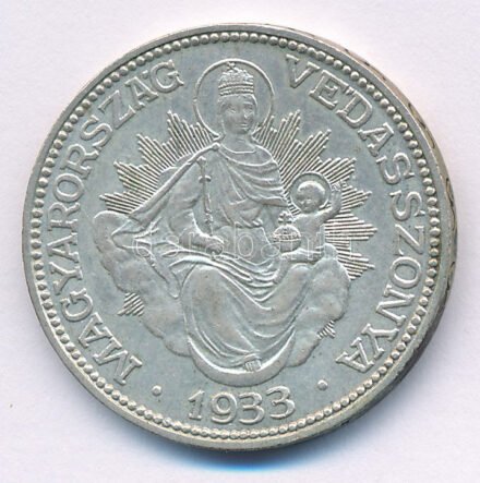 1933. 2P Ag 'Madonna' T:XF Adamo P7